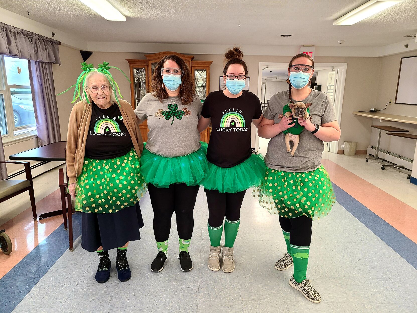 Chariton Specialty Care parties for St. Patrick's Day